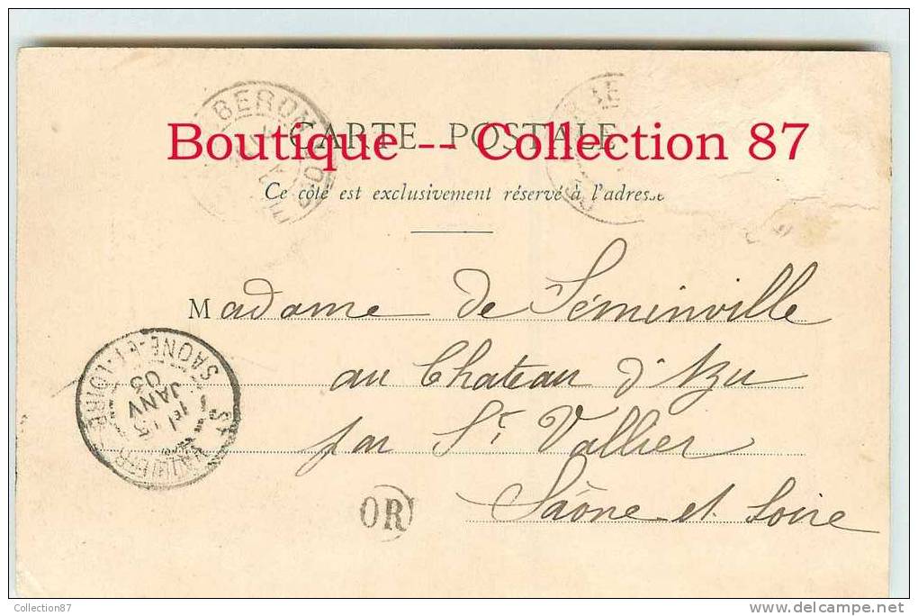 21 - NUITS SAINT GEORGES - MONUMENT TISSERAND - VOYAGE 1903 - DOS VISIBLE - Nuits Saint Georges