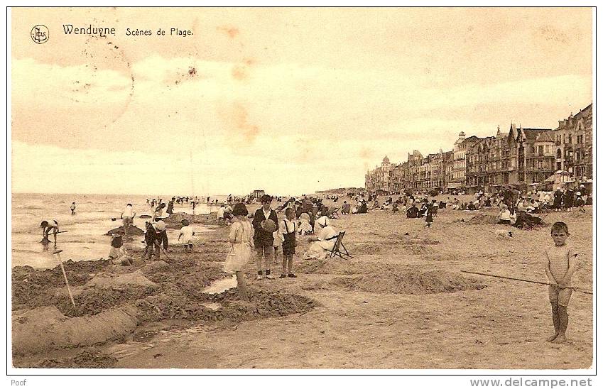 Wenduine / Wenduyne : Scènes De Plage---Strandtaferelen In 1923 - Wenduine