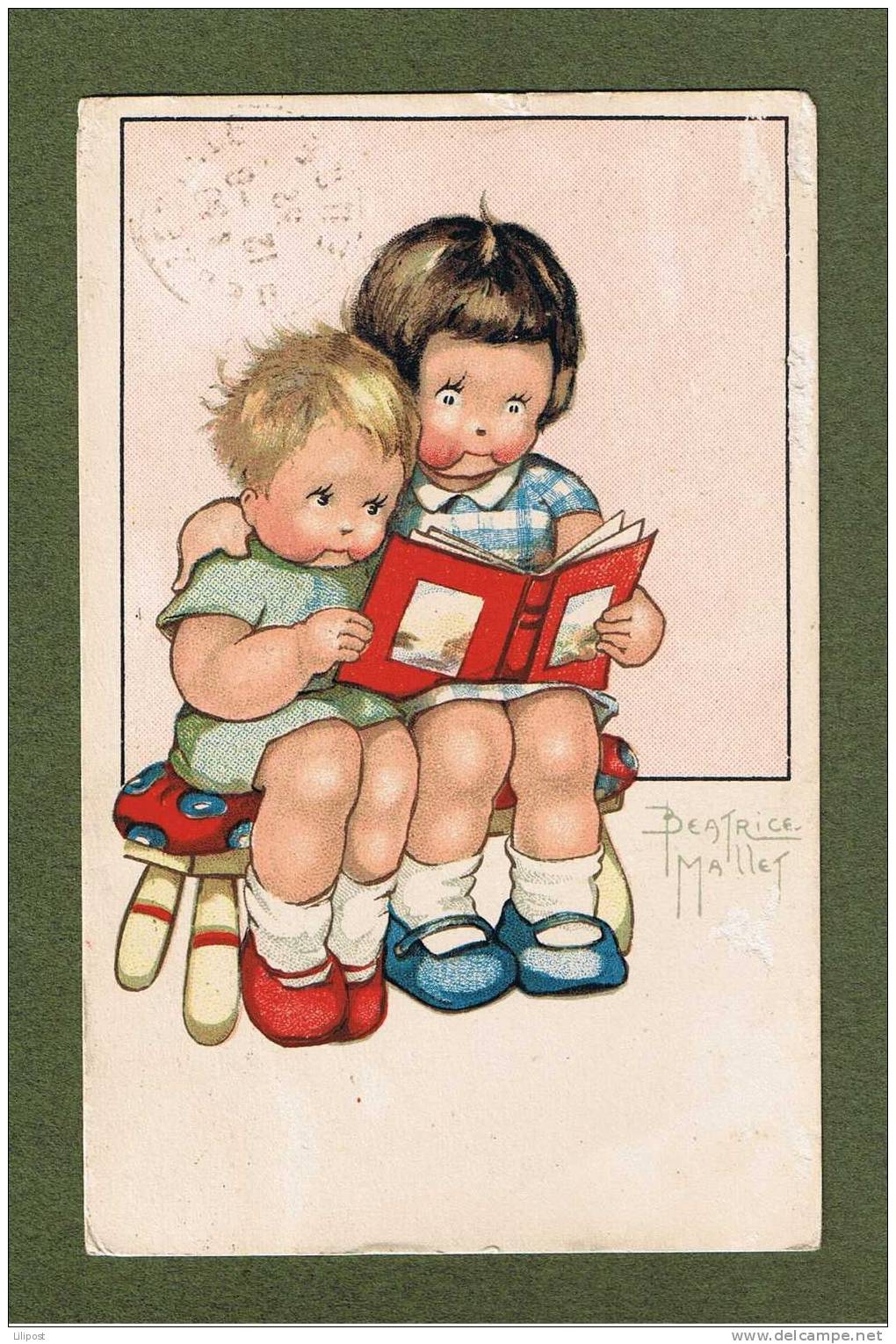 Cpa Béatrice Mallet - Enfants, Livre - 1932 - Mallet, B.