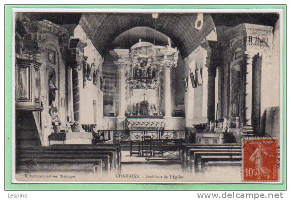 61 - CHAHAINS --  Intérieur De L'Eglise - Bazoches Sur Hoene