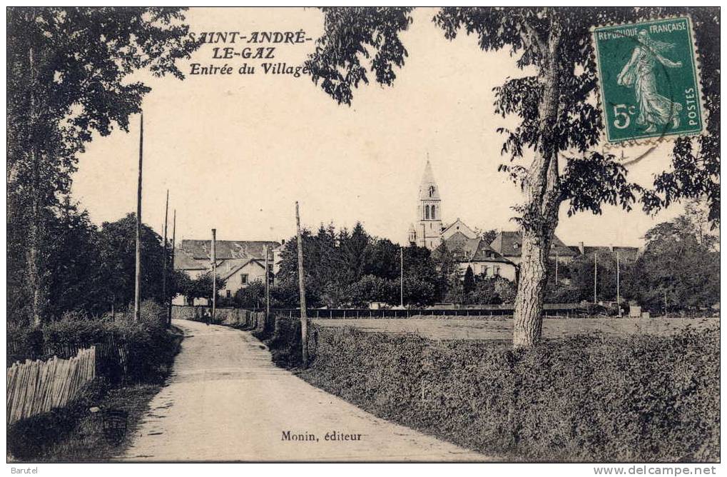 SAINT ANDRE LE GAZ - Entrée Du Village - Saint-André-le-Gaz