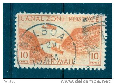 1931 10 Cent Canal Zone Air Mail #C9  Balboa Cancel - Canal Zone