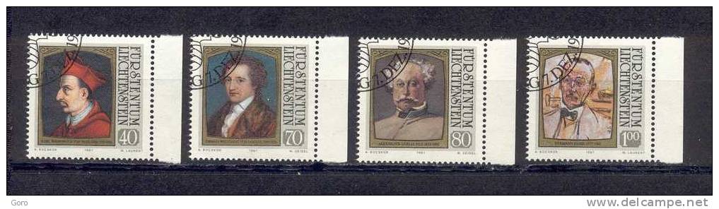 Liechtenstein   1981  .-  Y&T  Nº    725/28 - Used Stamps