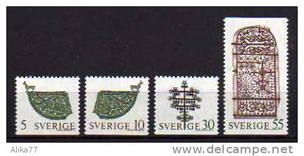 SUEDE        Neuf **     Y. Et T.   N° 646 à 649            Cote:  2,25 Euros - Unused Stamps