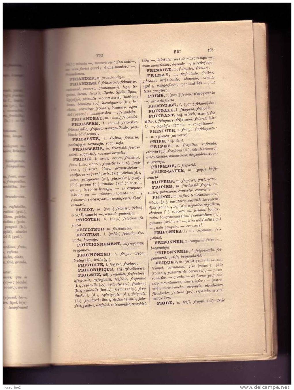 Dictionnaire Français - Occitanien En 2 Volumes Par Louis Piat De 1893 Et 1894 - Dictionnaires