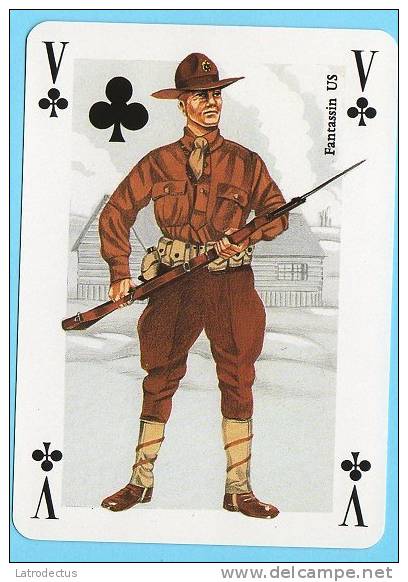 Speelkaart Onderwerp 1914-1918 - Fantassin US - Playing Cards (classic)