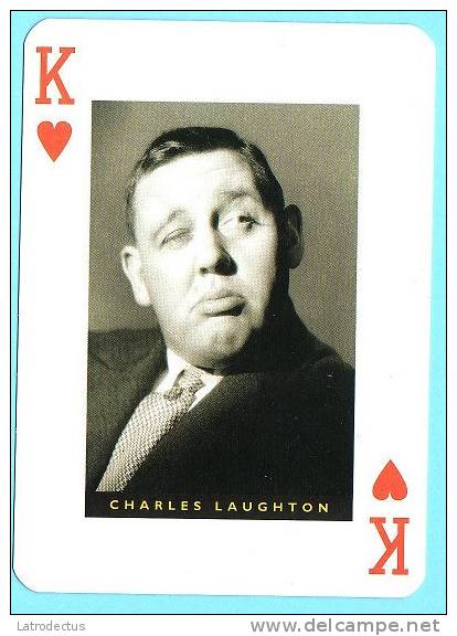 Great Movie Stars From The Golden Age Of Cinema - Charles Laughton - Playing Cards (classic)