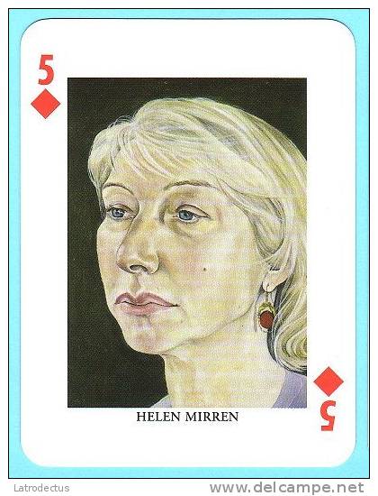 Famous Faces - Helen Mirren - Playing Cards (classic)