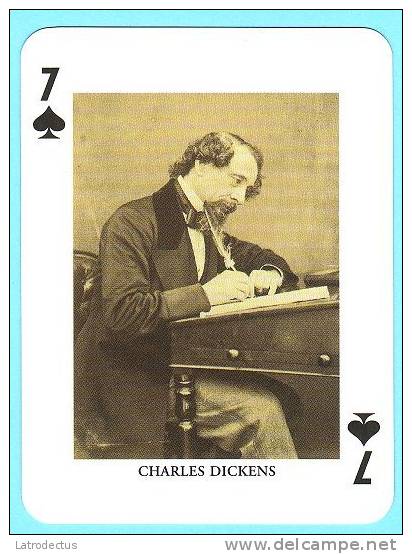 Famous Faces - Charles Dickens - Cartes à Jouer Classiques