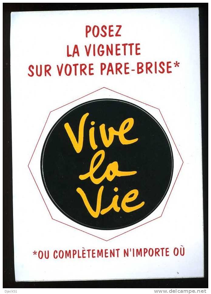 AUTOCOLLANT / VIVE LA VIE - Stickers