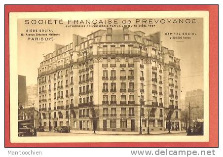 DEP 75 17eme SIEGE SOCIAL COMPAGNIE D'ASSURANCE  SOCIETE FRANCAISE DE PREVOYANCE - Arrondissement: 17