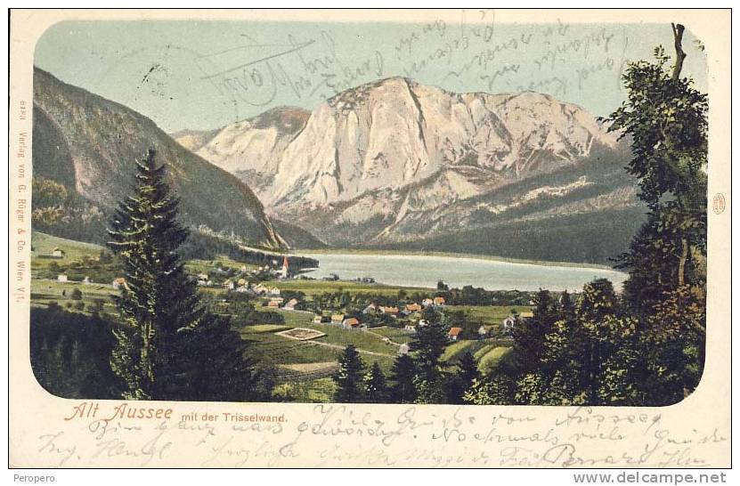 AK STEIERMARK GRÖBMING ALT AUSEE MIT DER TRISSELWAND OLD POSTCARD 1911 - Sonstige & Ohne Zuordnung