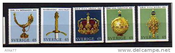 SUEDE       Neuf **      Y. Et T.  N° 702 à 706       Cote:  3,75 Euros - Unused Stamps