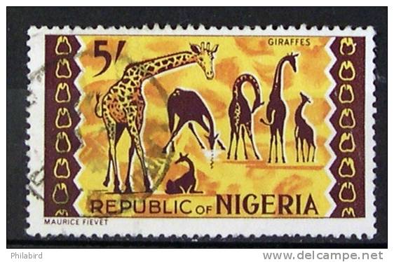 NIGERIA         N° 188          OBLITERE - Giraffen