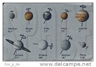 Germany  - Planeten - Planets - Silvercard - Weltall - All - Espace - Chip Card - Raumfahrt