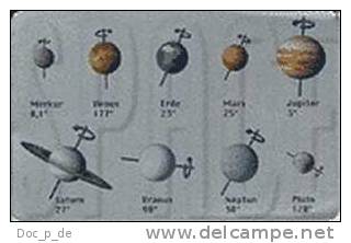 Germany  - Planeten - Planets - Silvercard - Weltall - All - Espace - Chip Card - Espacio