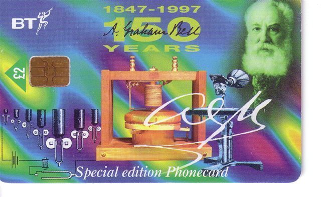 GRAHAM BELL   (  England - Special Edition Phonecard  )  * Telephone Phone Telephones Phones Telefono Telefon Telefoon * - Telefone