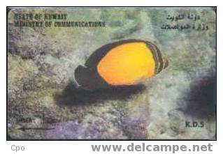 # KOWEIT 29 Yellow Fish Kd5 Gpt  -poisson,fish- Tres Bon Etat - Koweït