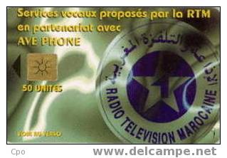 # MOROCCO 28 Radio Television Marocaine - French 50 Gem   Tres Bon Etat - Morocco