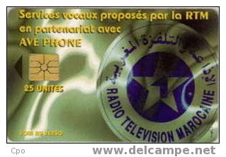 # MOROCCO 27 Radio Television Marocaine - French 25 Gem   Tres Bon Etat - Morocco
