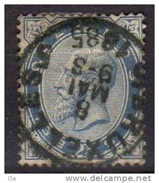 40  Obl  BXL  Cob 40 - 1883 Léopold II