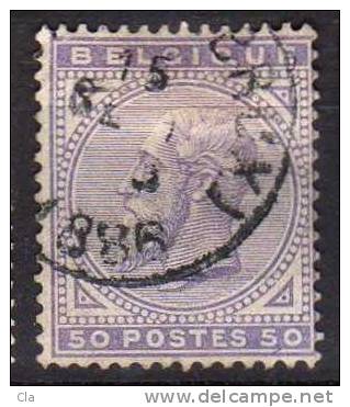 41  Obl    Cob 40 - 1883 Leopold II