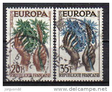 CEPT-1957-Frankreich (1157-1158)-gestempelt,o - 1957