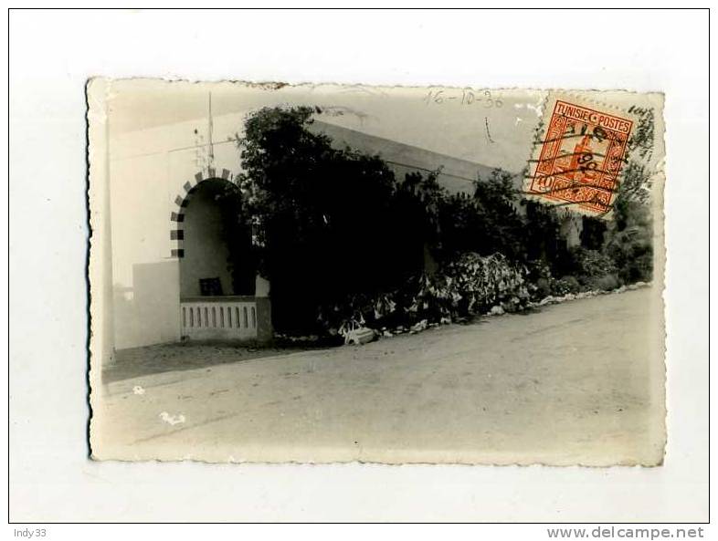 - FRANCE COLONIES . TUNISIE . AFFRANCHISSEMENT SIMPLE  SUR CP DE 1936 POUR LA METROPOLE - Brieven En Documenten