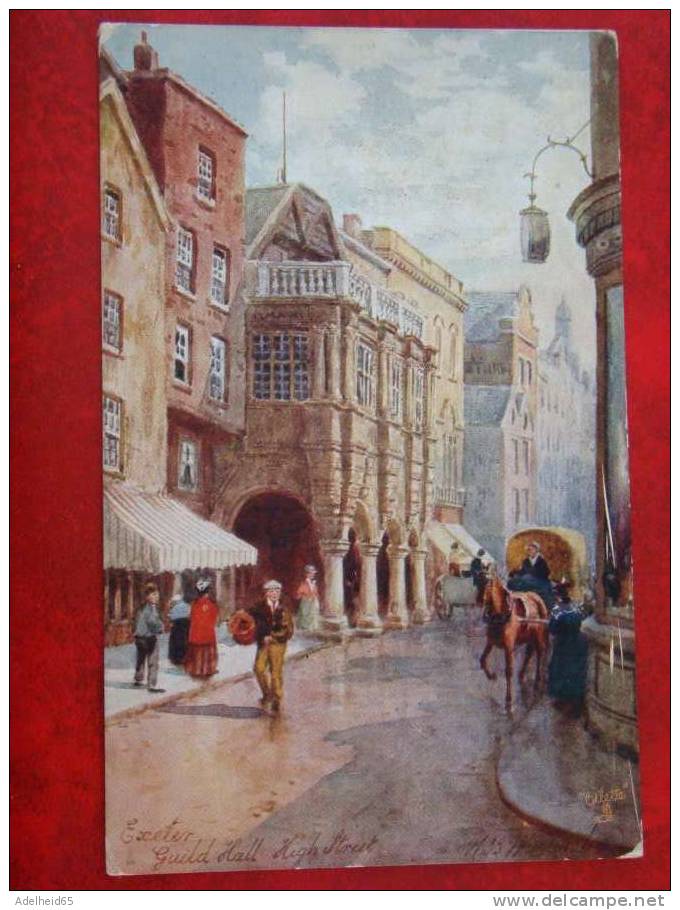 Raphael Tuck Oilette Aquarelle Exeter Guild Hall High Street 7013 - Tuck, Raphael