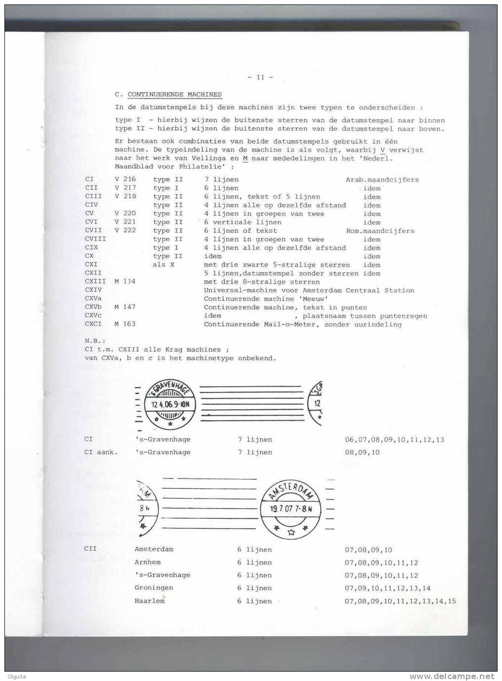 Boek NEDERLAND - De Machinestempels Van Nederland , Door F.W. Van Der Wart ,1981, + Supp.1984 , 203 + 34 Blz  --  B0/177 - Andere & Zonder Classificatie