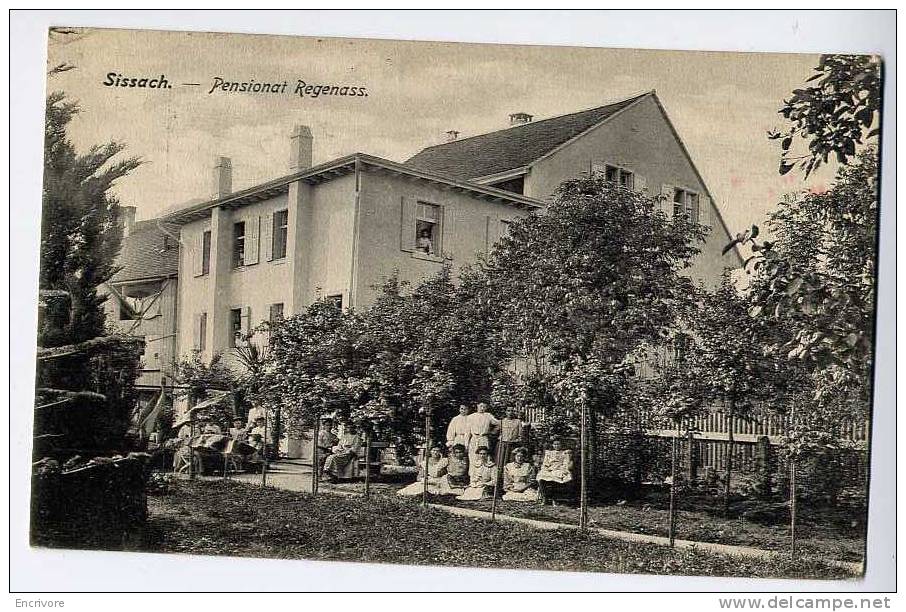 Cpa SISSACH Pensionat Regenass écolières Jeunes Filles à La Pose - H Speiser - Sissach