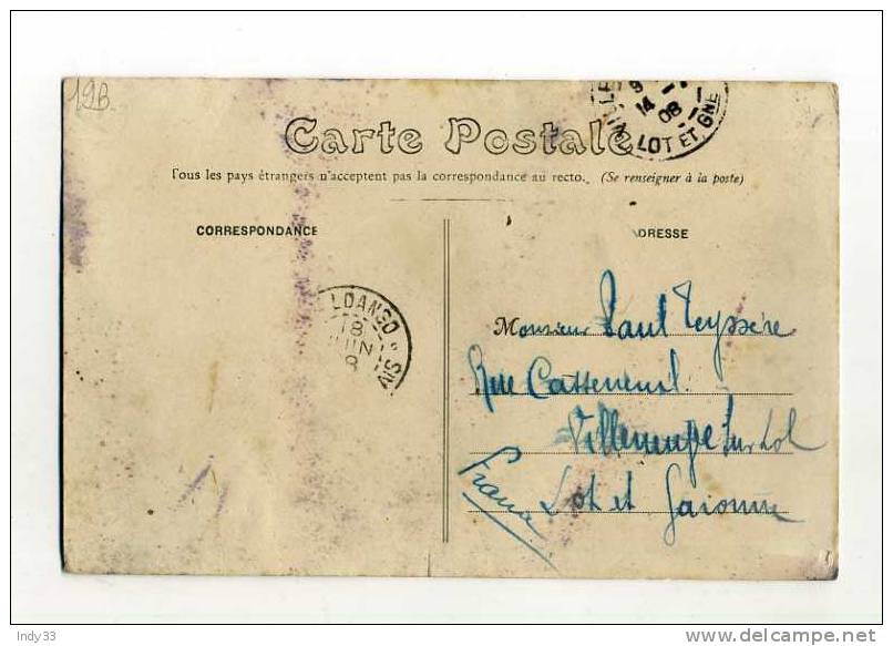 - FRANCE COLONIES . GABON . AFFRANCHISSEMENT SIMPLE SUR CP DE 1908 POUR LA METROPOLE - Storia Postale