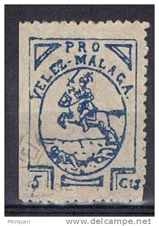 Sello Local Guerra Civil  VELEZ MALAGA  5 Cts - Spanish Civil War Labels