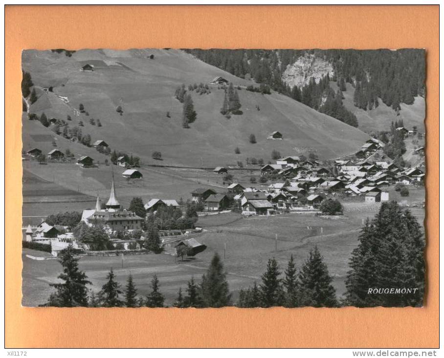 Gf006 Rougemont, Vue Générale, Eglise, Alpage, Pays D´en Haut - Rougemont