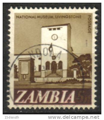 Zambia - 1968 Definitive 5n 'Missing Copper-bronze' Used - Zambie (1965-...)
