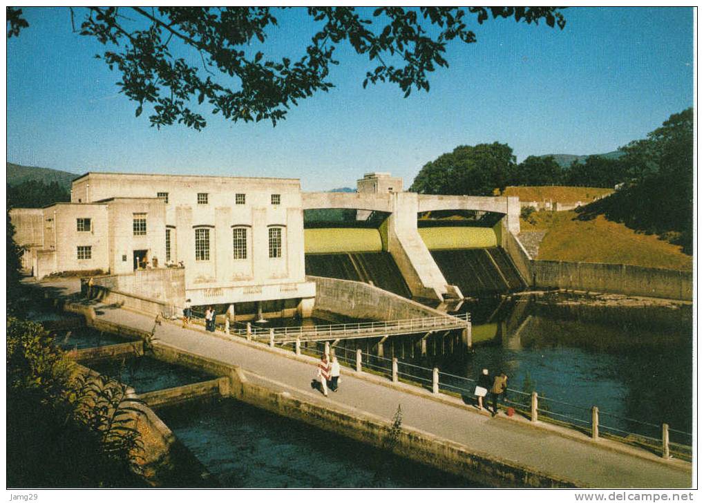 U.K., Pitlochry, Scotland, The Power Station And The Fish Ladder, Ca. 1975 - Perthshire