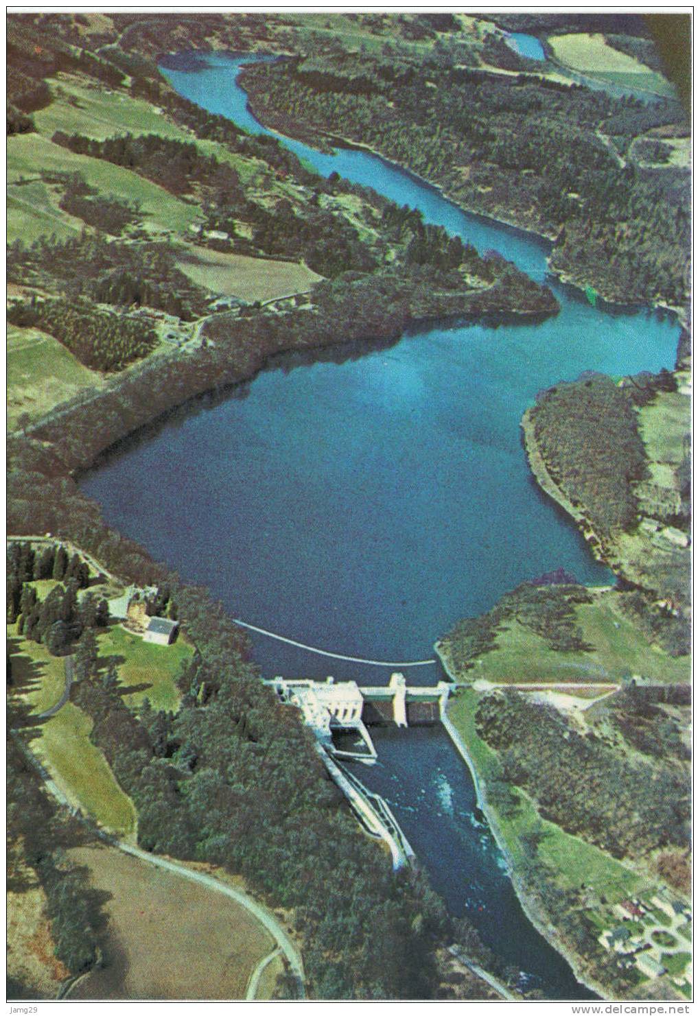 U.K., Pitlochry, Scotland, The Power Station, Dam And Loch Faskally, Ca. 1970 - Perthshire