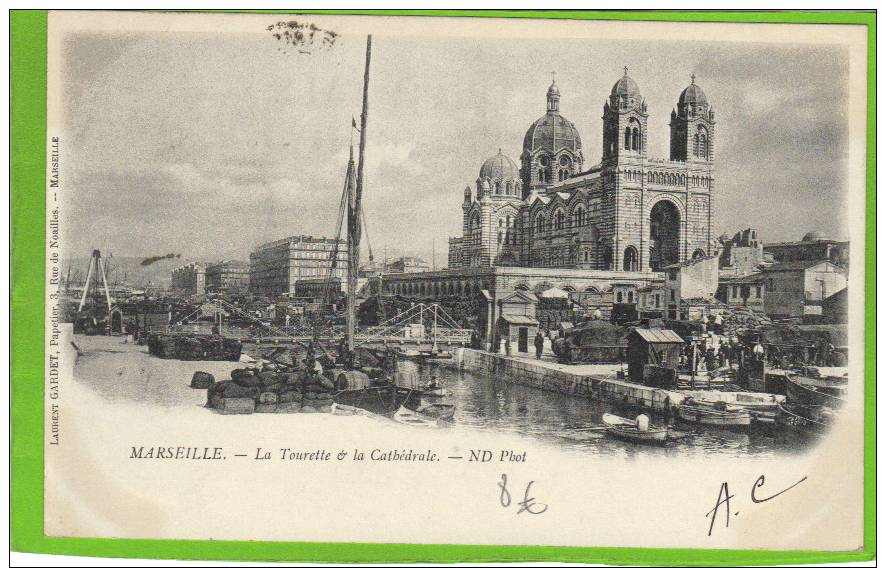 BOUCHES DU RHONE. MARSEILLE. CATHEDRALE ET TOURETTE. ANIMATION - Monuments