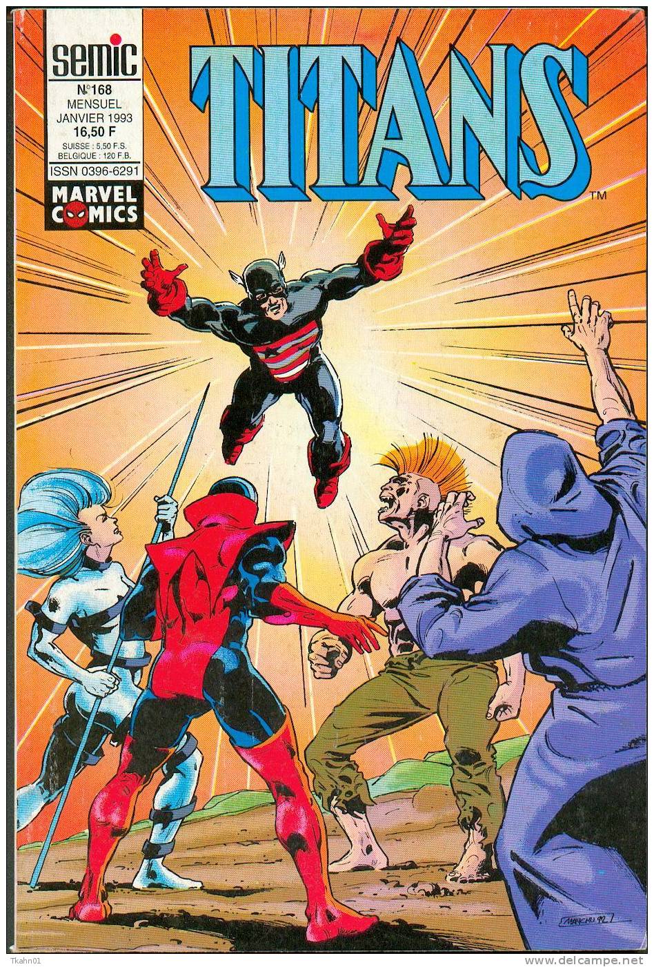 TITANS N° 168  SEMIC DE 1993  TBE - Titans