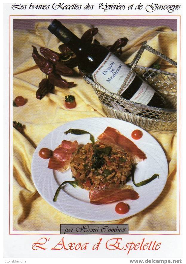 CPM AXOA D'Espelette (64) H. Combret / Piments, Jambon Sec / Bonnes Recettes Pyrénées Et Gascogne : édit Artpyr RE 1306 - Espelette