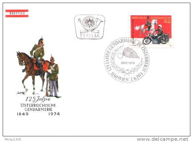 Österreich / Austria - FDC (Q481) - Policia – Guardia Civil