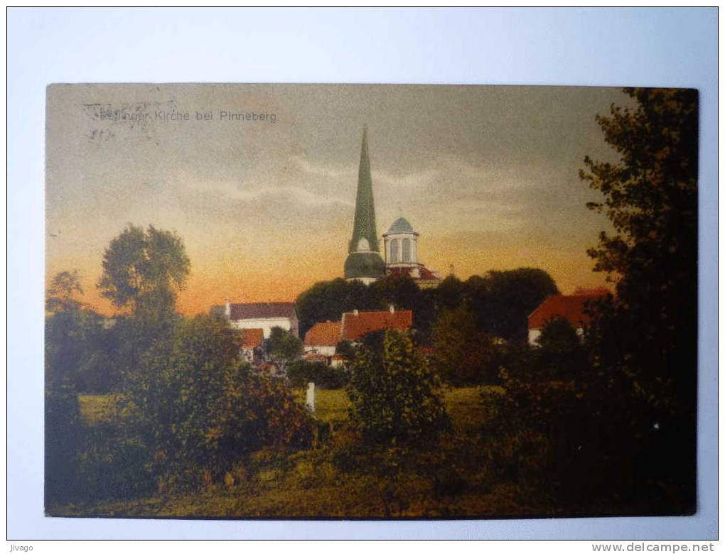 RELLINGER  KIRCHE  In  RELLINGEN  ,  KREIS  PINNEBERG  -  Carte Couleur  1920 - Pinneberg