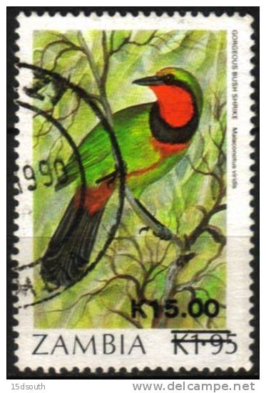 Zambia - 1989 Surcharges K15 Used - Zambie (1965-...)