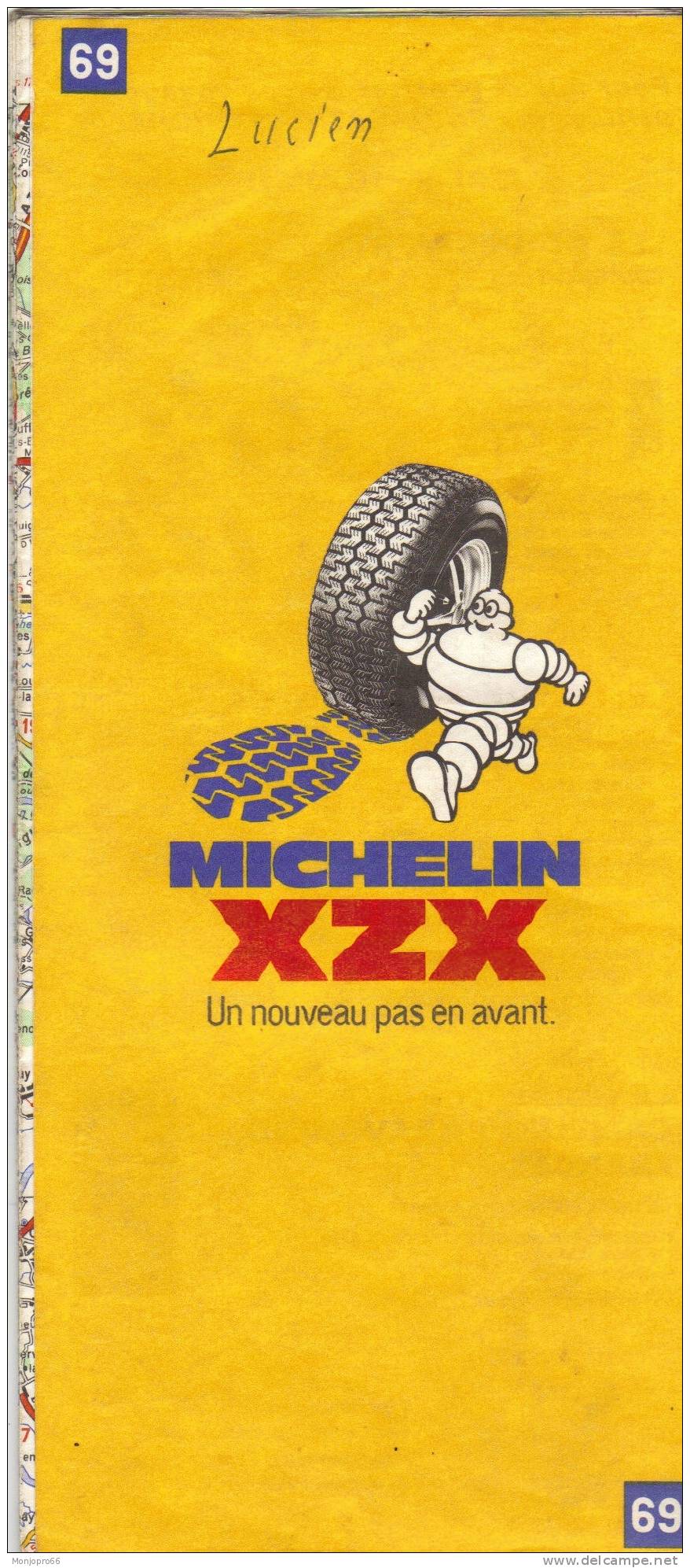 Carte Michelin N° 69 BOURGES - MÂCON De 1979 - Other & Unclassified