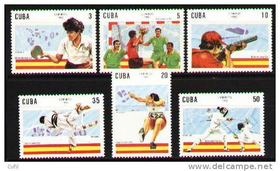 CUBA 1992 - JEUX OLYMPIQUES BARCELONA 1992 (6) - Unused Stamps