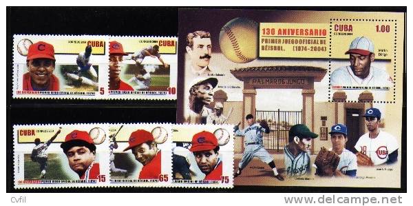 CUBA 2004 - SPORT - BASE-BALL - Unused Stamps