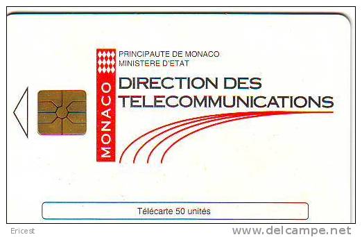 MONACO DIRECTION DES TELECOMMUNICATIONS 50U GEM 12.93 BON ETAT - Monace