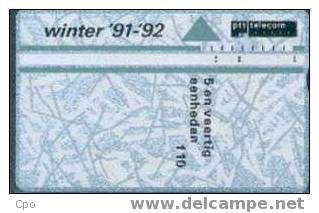 # NETHERLANDS 10 Kerst 1991 - Winter '91'-92 45 Landis&gyr   Tres Bon Etat - Openbaar