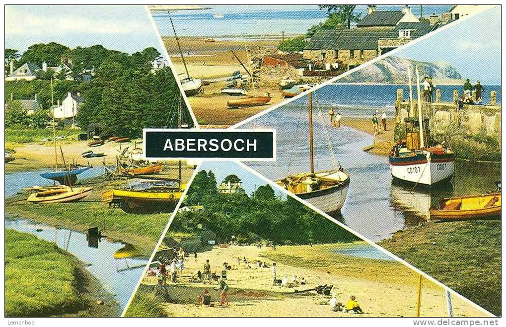 Britain United Kingdom Abersoch Harbour And Beach Postcard [P454] - Caernarvonshire