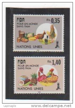 NATIONS UNIES 1988 N°163-164 N** - Unused Stamps